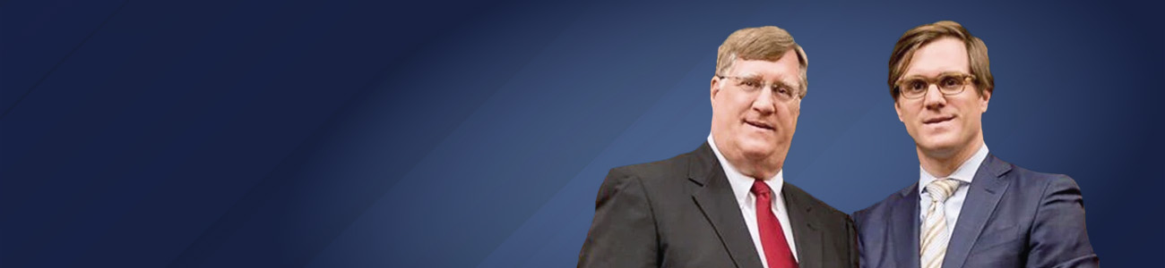 Attorneys at the firm with a blue background